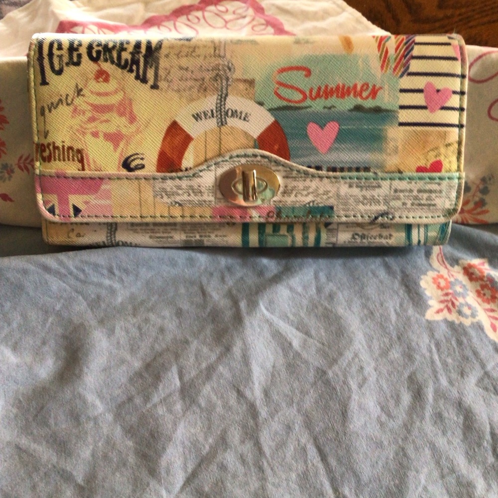 Colorful summer themed Women's Clutch Wallet